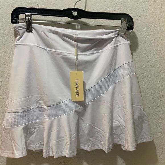NWT Ekouaer Women's Active Performance Skort Lightweight Skirt Running Tennis - Picture 1 of 5